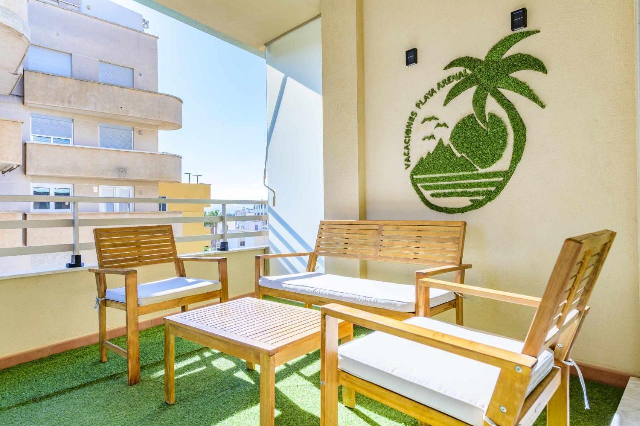 Apart Port Arenal Con Terraza Y Piscina 巴里亚纳 外观 照片