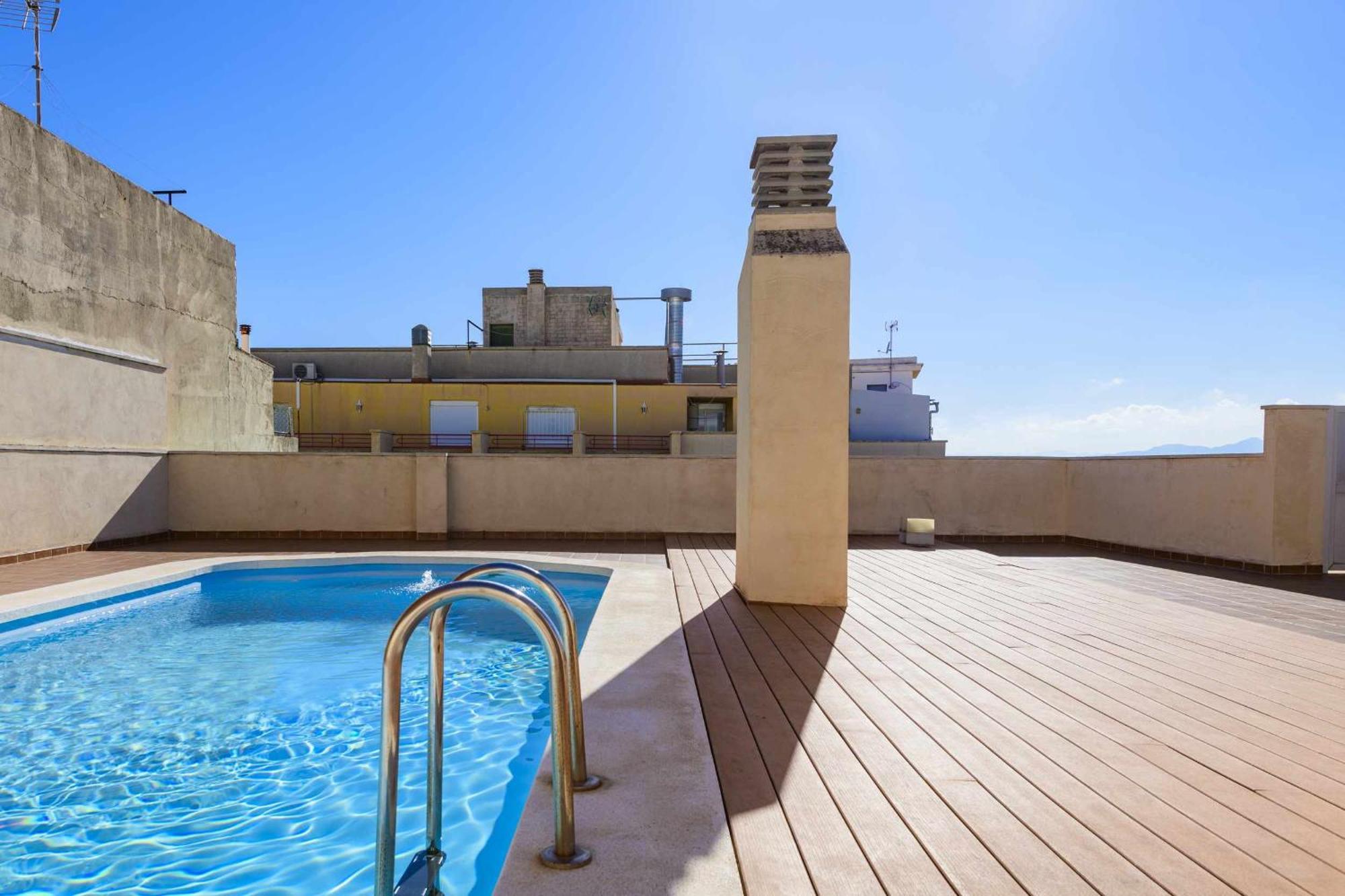 Apart Port Arenal Con Terraza Y Piscina 巴里亚纳 外观 照片
