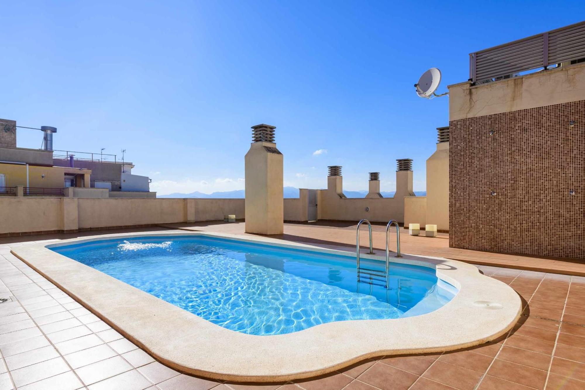 Apart Port Arenal Con Terraza Y Piscina 巴里亚纳 外观 照片